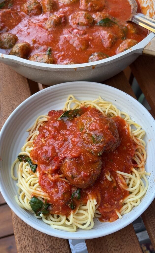 Summer Spaghetti and Meatballs