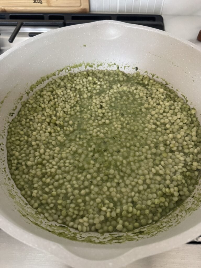 Couscous being prepped