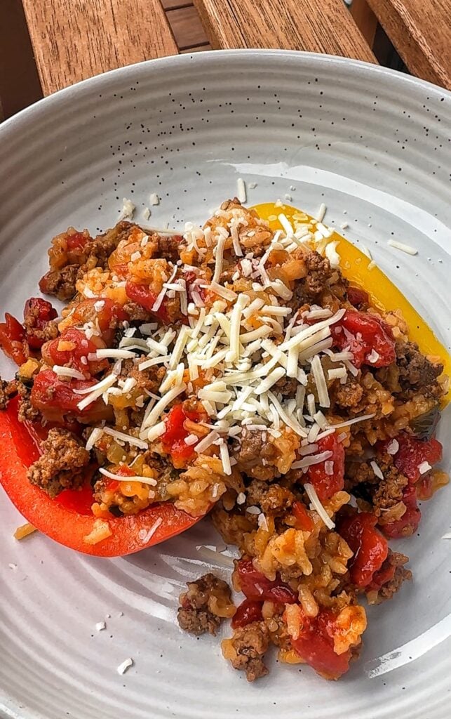Stuffed peppers with cheese