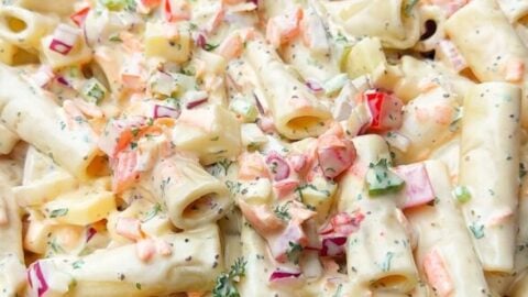 macaroni salad dressing with sour cream Creamy Cheddar Macaroni Salad