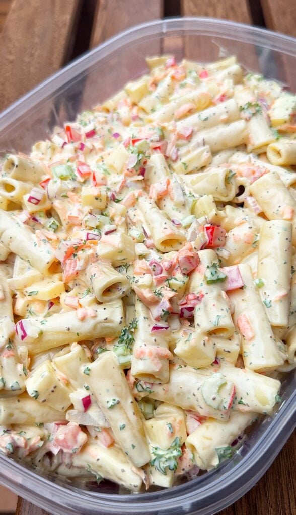Cheddar Sour Cream Macaroni Salad