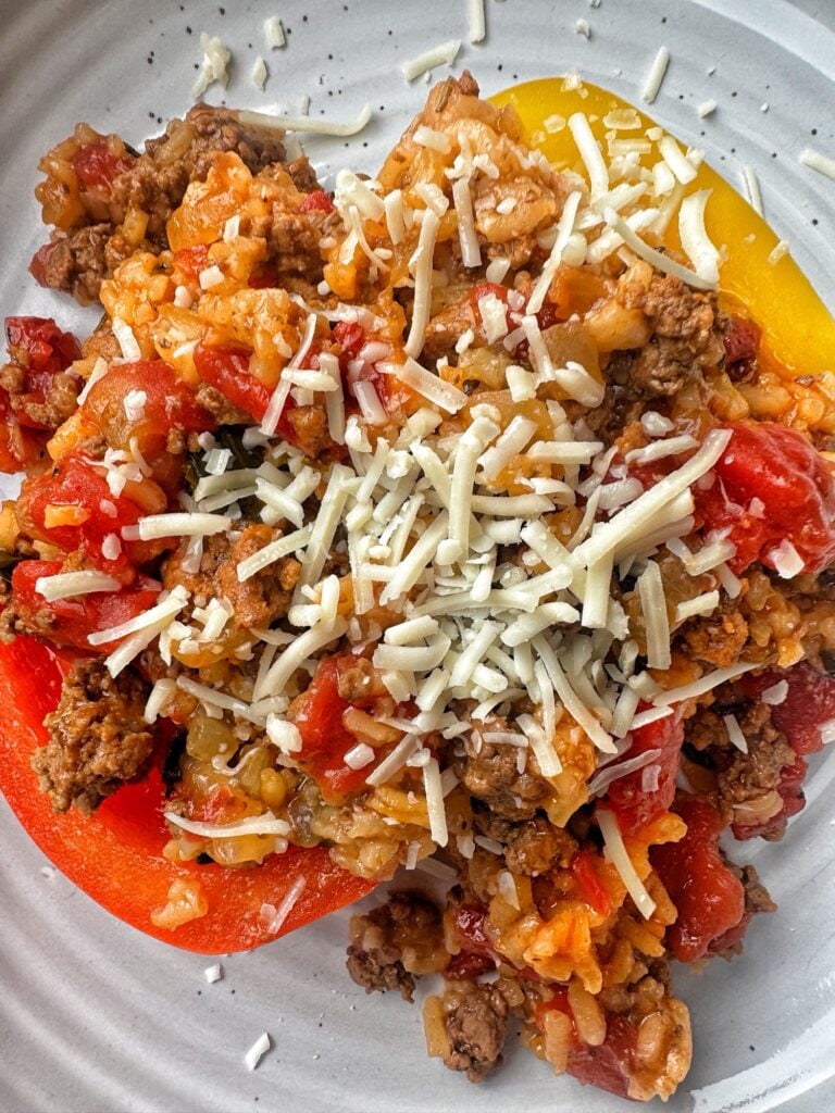 Stuffed peppers with cheese