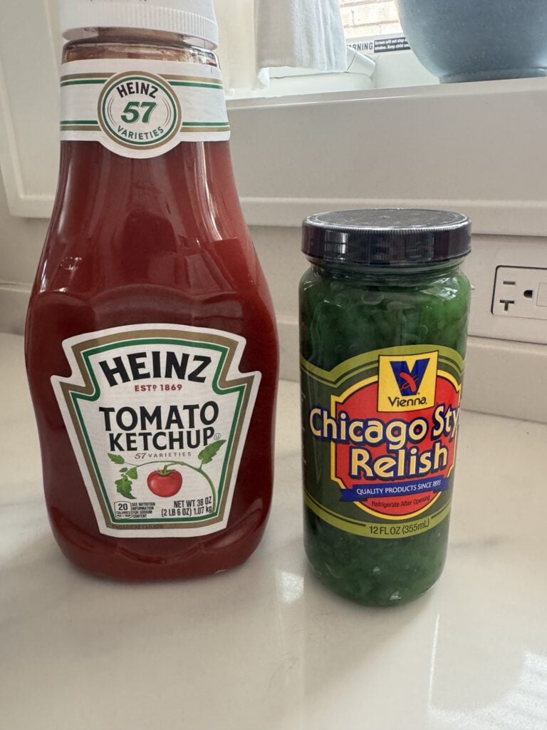 Ketchup and relish