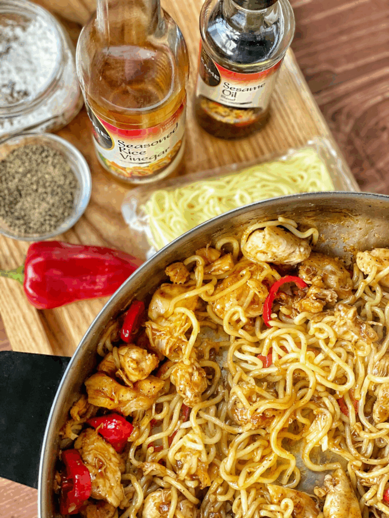 Spicy Noodles with Chicken