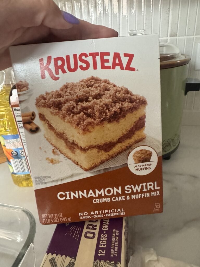 Krusteaz cinnamon swirl crumb cake mix