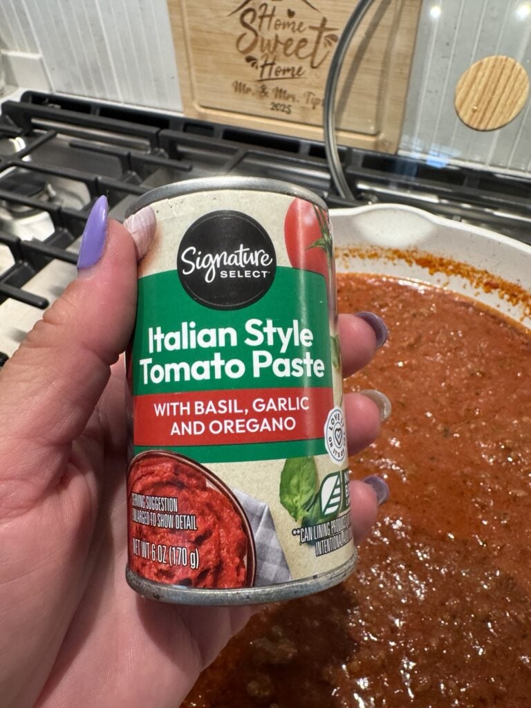 A can of tomato paste