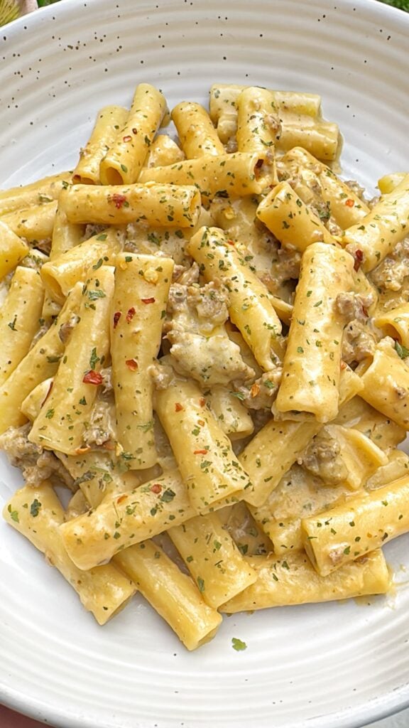 Creamy Sausage Pumpkin Pasta