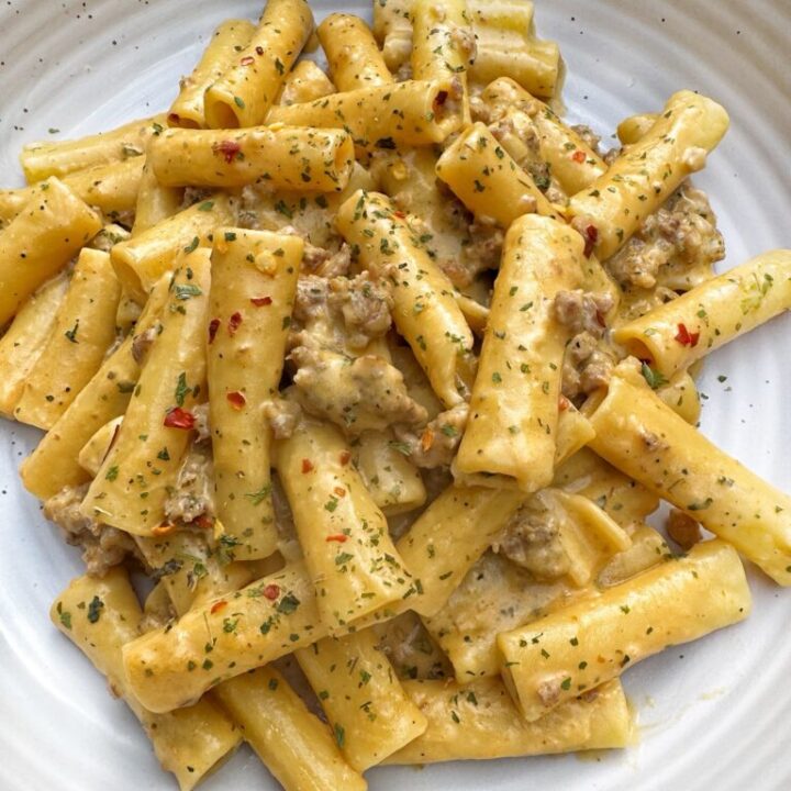 Creamy Sausage Pumpkin Pasta