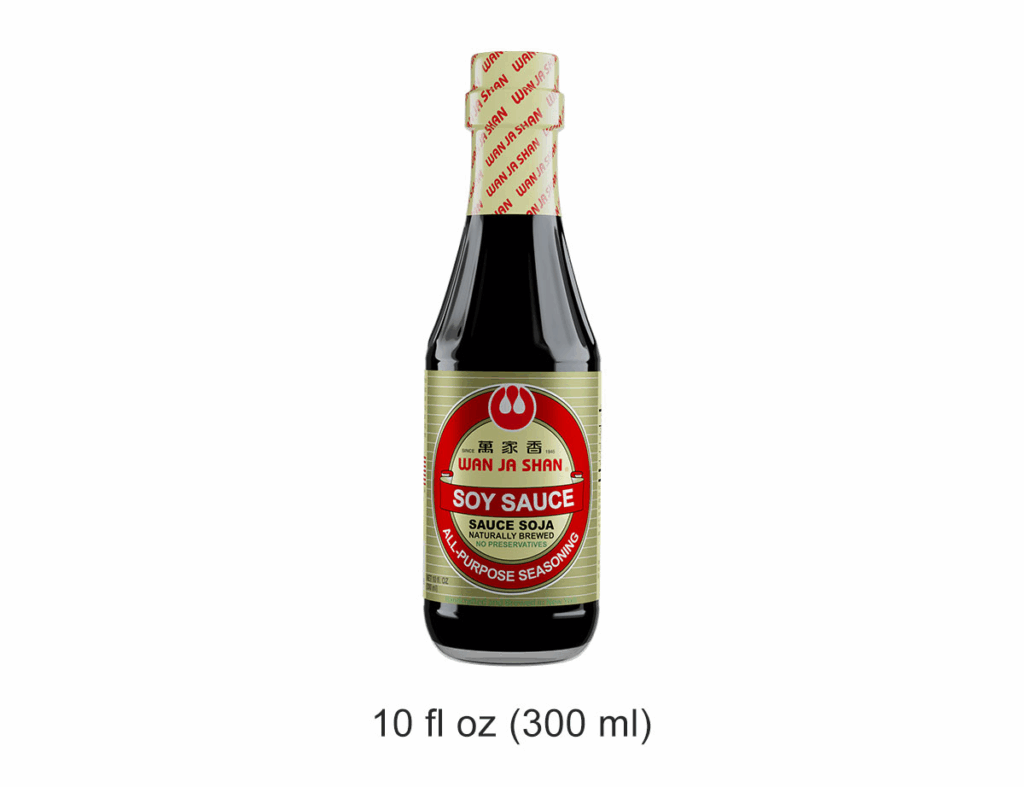 A soy sauce bottle