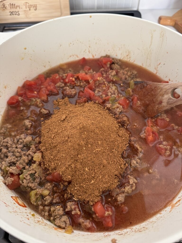 The spice over the stew