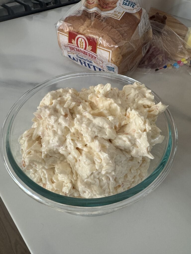 Cheese spread in a bowl