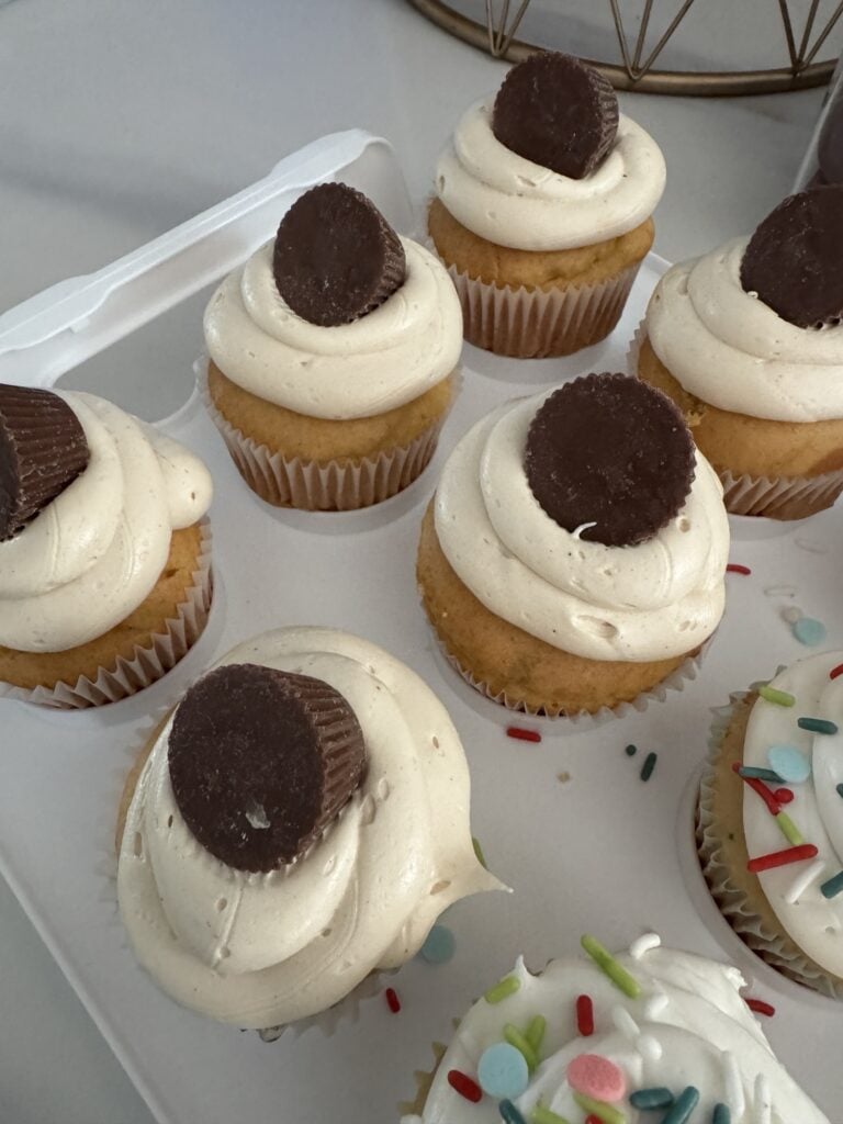 PB Vanilla Cupcakes