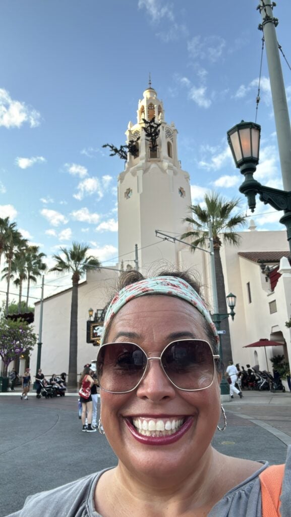 A selfie on the streets of Disney