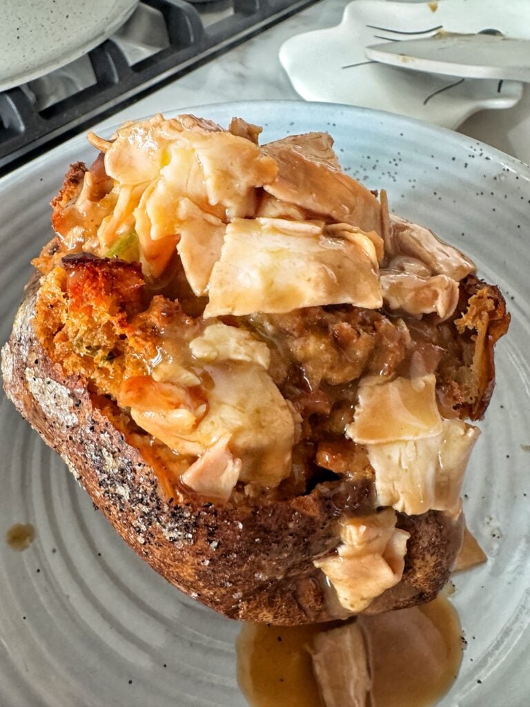 The Thanksgiving Potato without the cranberry