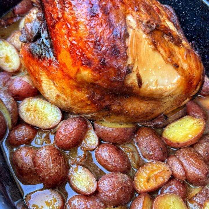 Asian Marinated Turkey Breast with Baby Red Potatoes