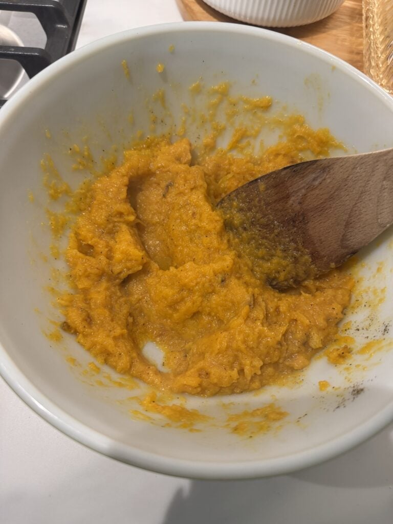 Mashed butternut squash mixture