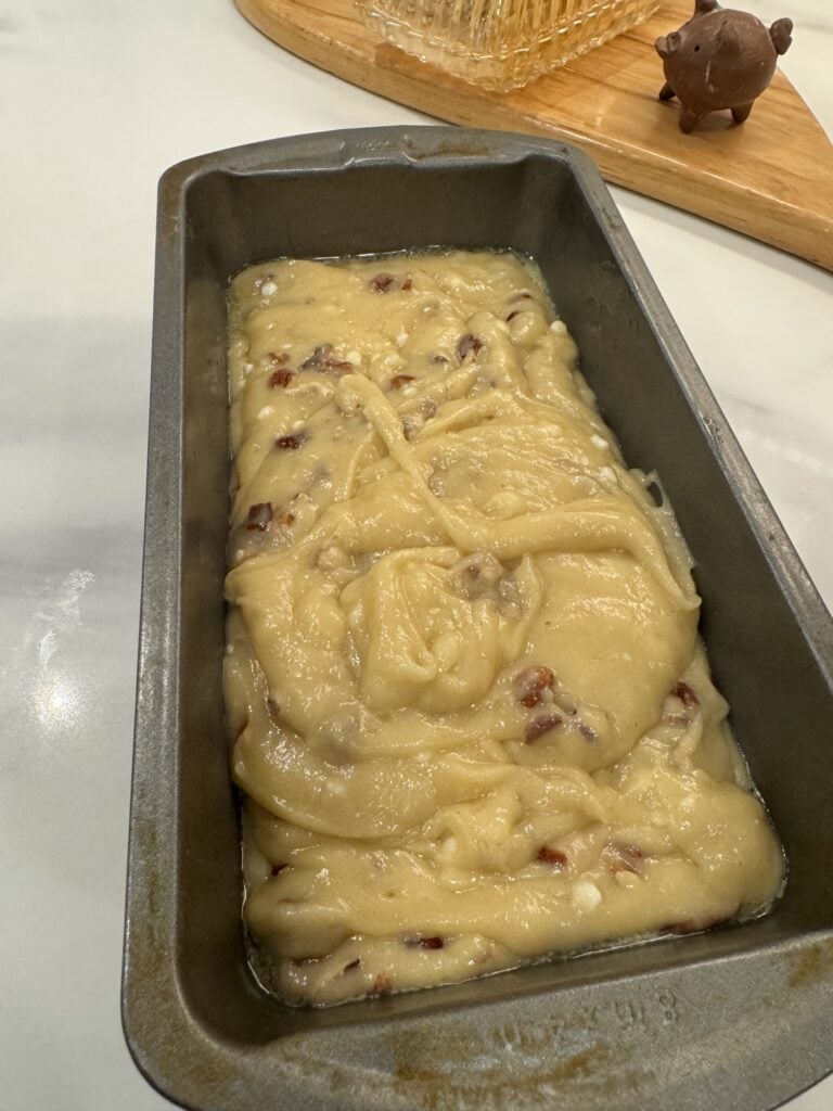 The cake before baking