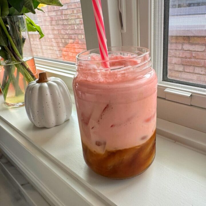 Strawberry Shortcake Iced Latte