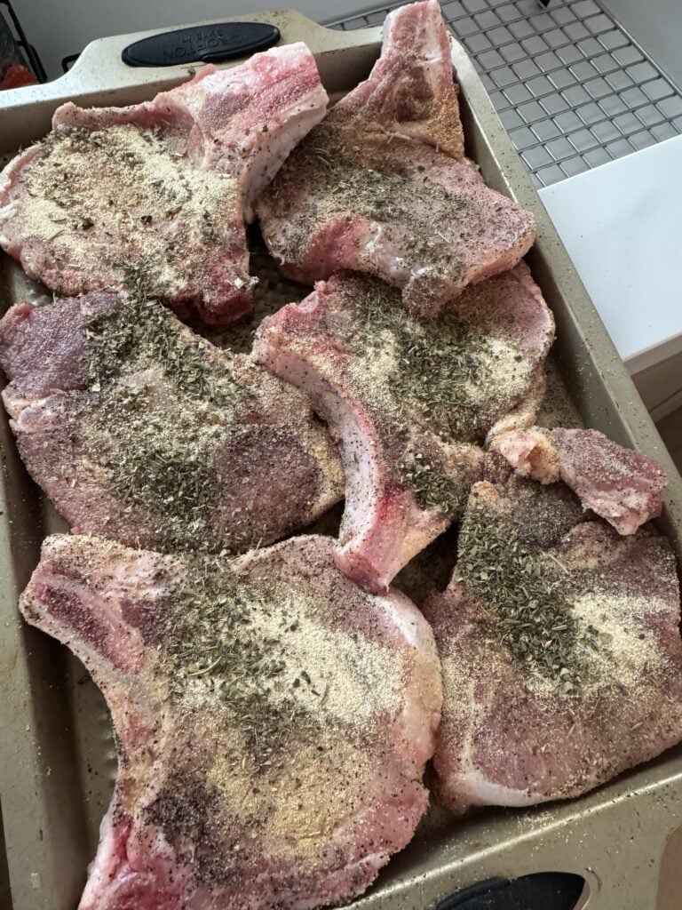 Seasoned pork chops