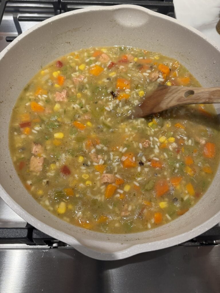 Soup in the pan