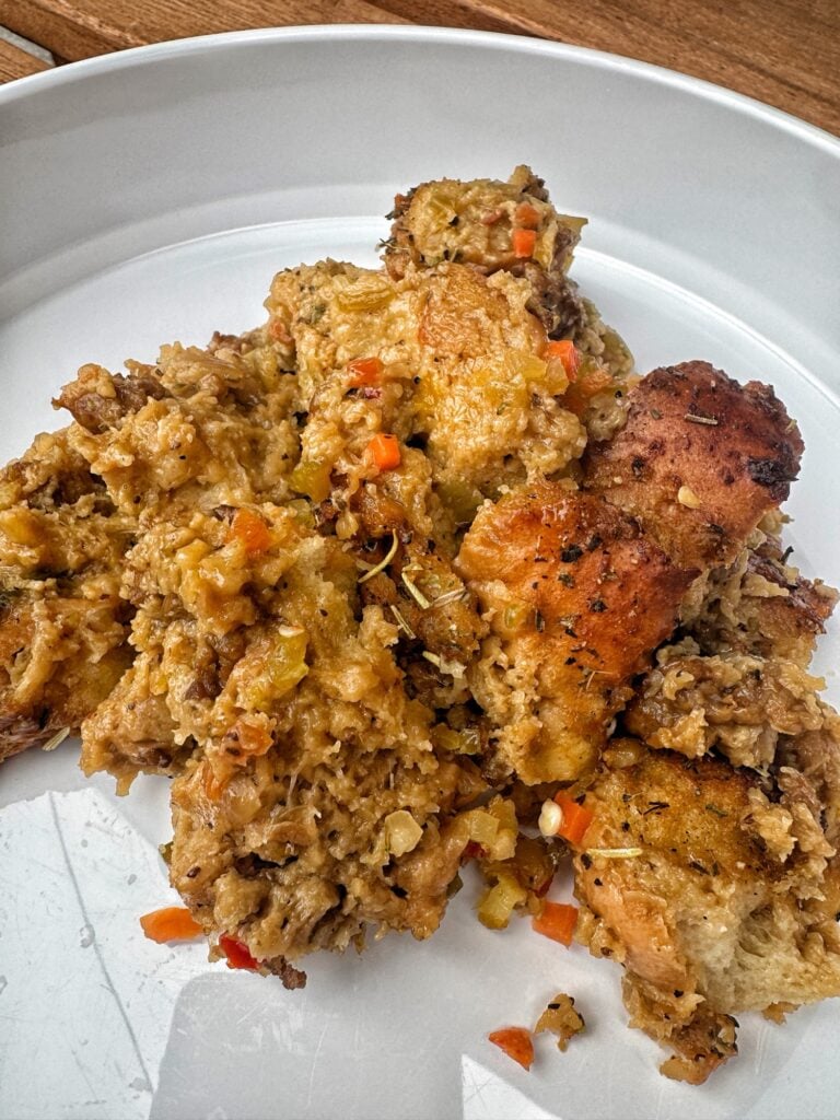 A portion of the finished stuffing