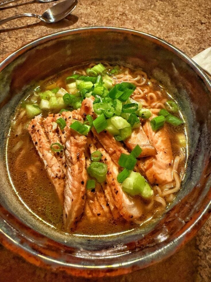 Pork Chop Ramen Soup