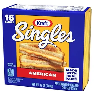 A box of Kraft singles