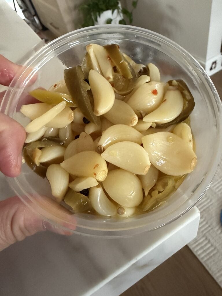 Pickled garlic