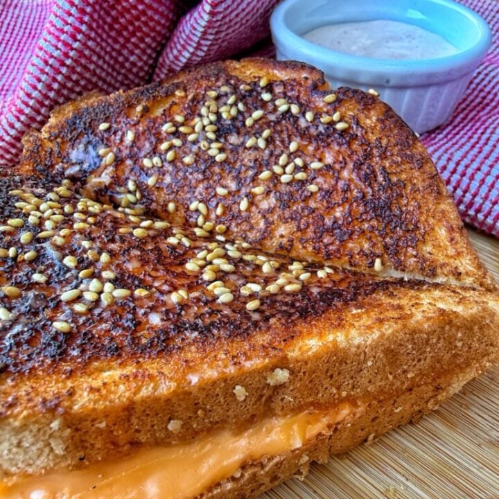 Meatless Cheeseburger Grilled Cheese