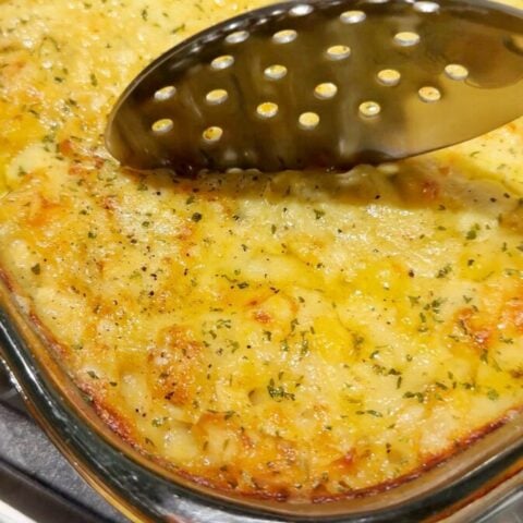 Creamy Lemon Chicken Orzo Bake