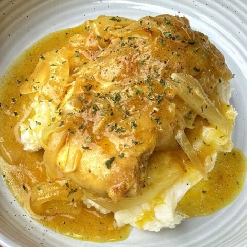 Chicken and Gravy over mashed potatoes