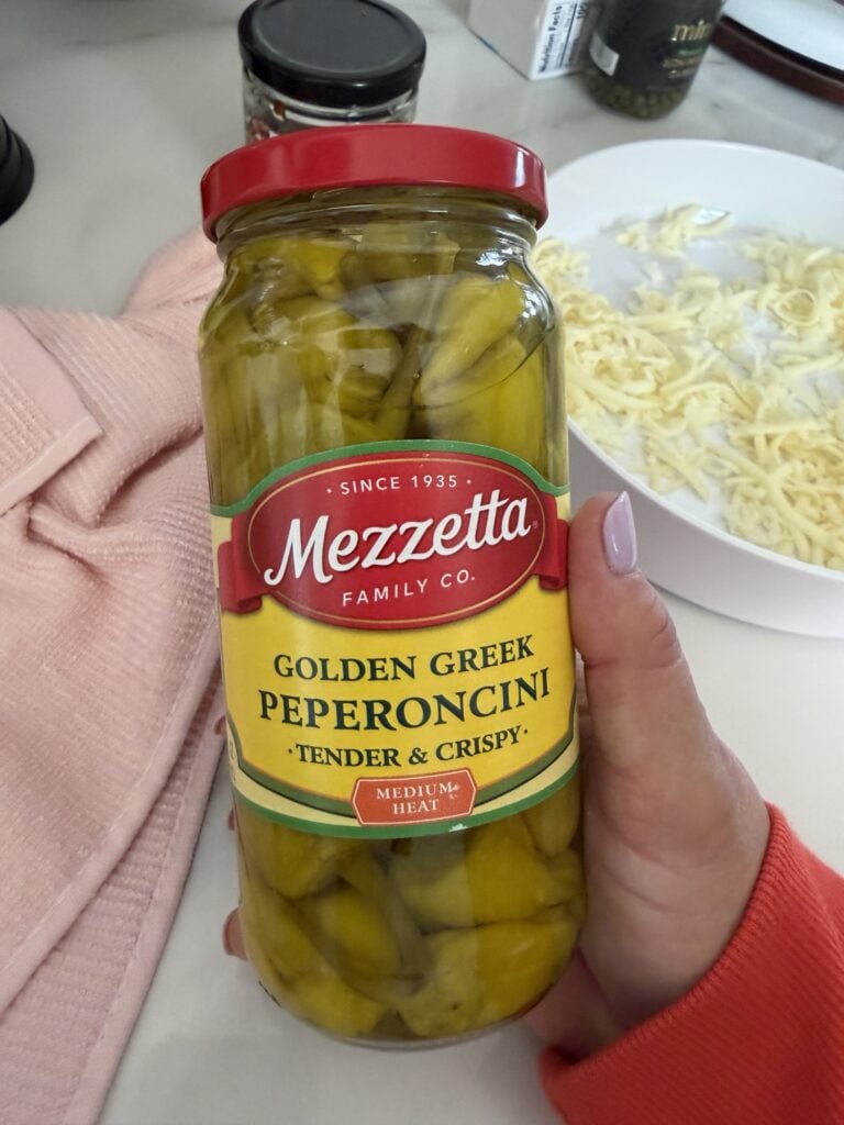 A jar of pepperoncini