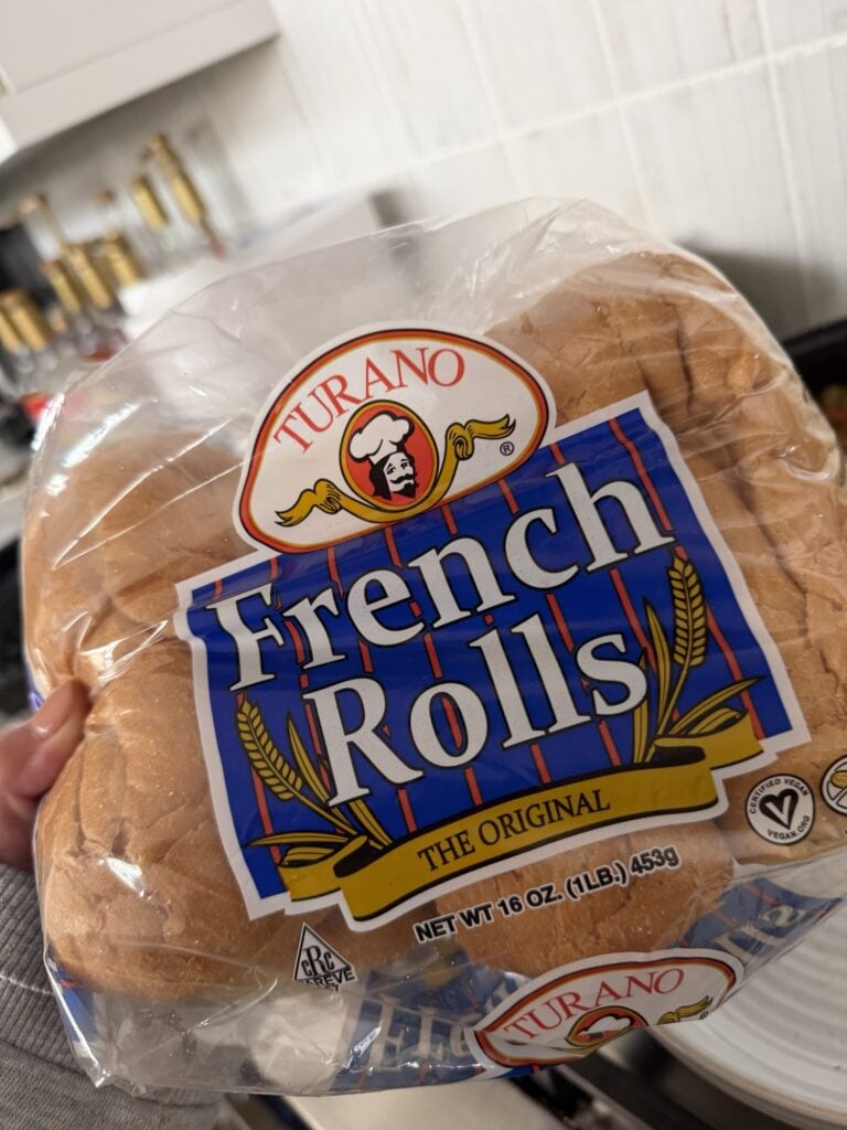 A package of French rolls