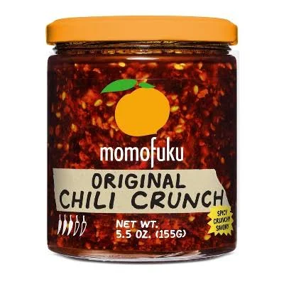 A jar of Momofuku chili onion crunch