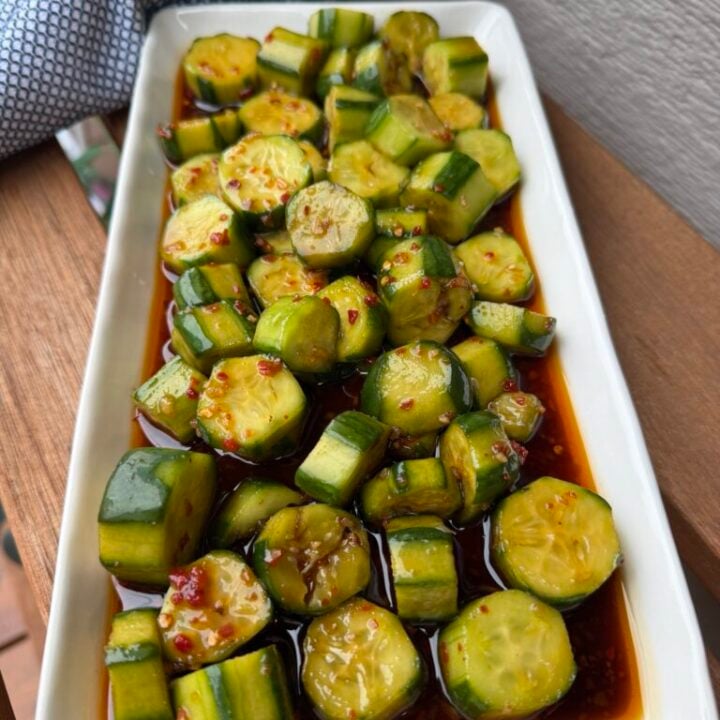 Crunchy Garlic Chili Cucumber Salad Recipe