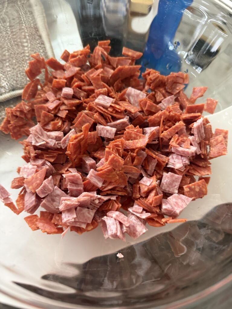 Diced up meats