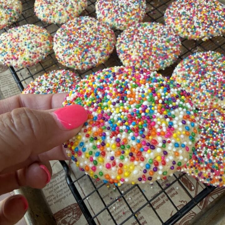 Birthday Cake Sprinkle Cookies Recipe