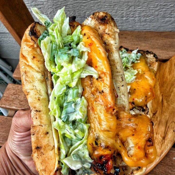Hot Honey Grilled Chicken Sandwiches with Cheese Recipe