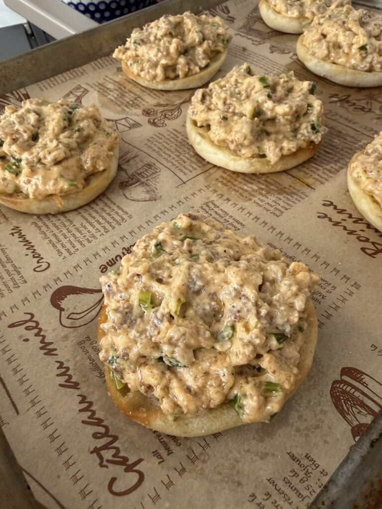 A closer view of the muffins
