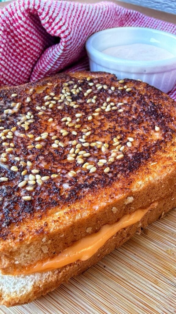Meatless Cheeseburger Grilled Cheese