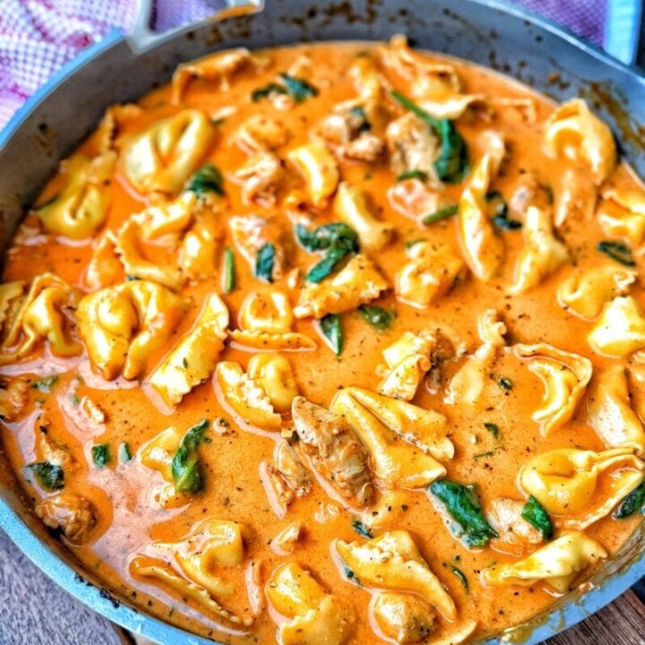 Creamy Chicken and Tortellini Skillet Recipe