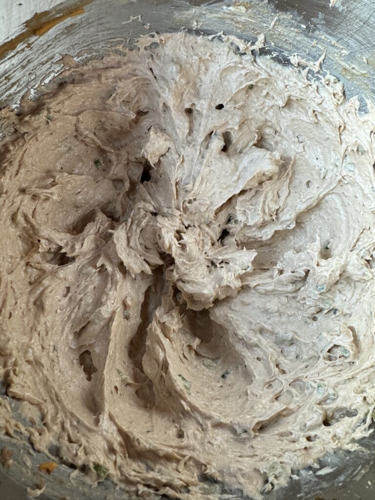 Prepared Wisconsin Pâté chilling before serving with crackers