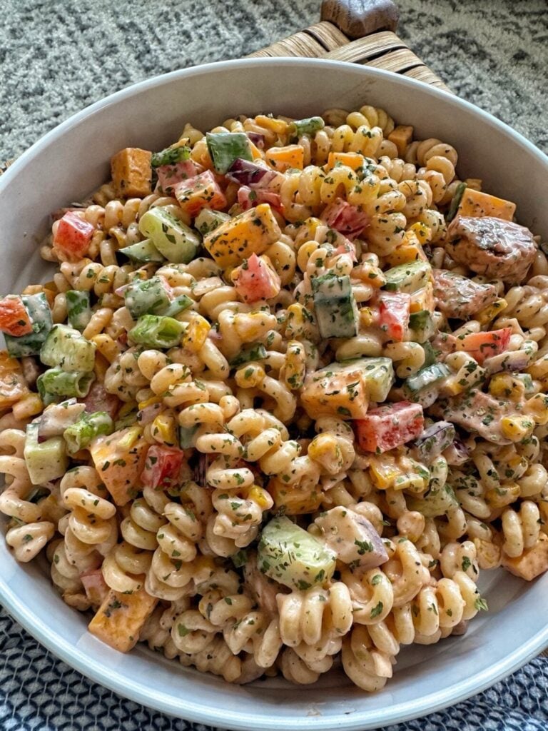 Barbecue Chicken Pasta Salad