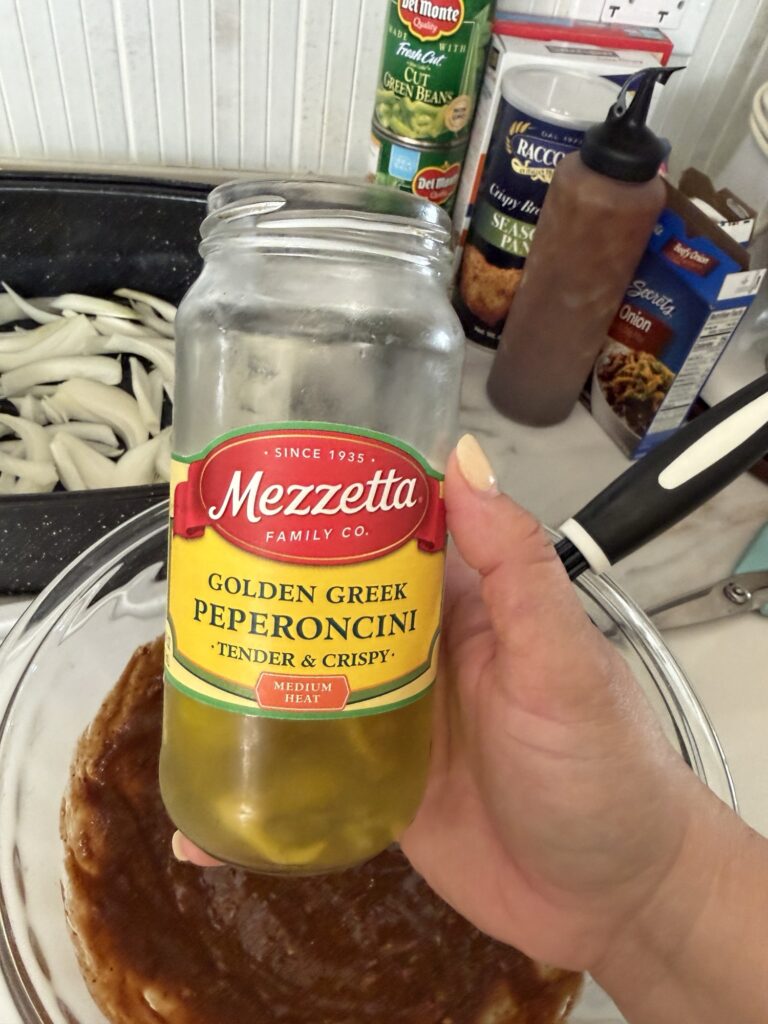 a jar of pepperoncini peppers