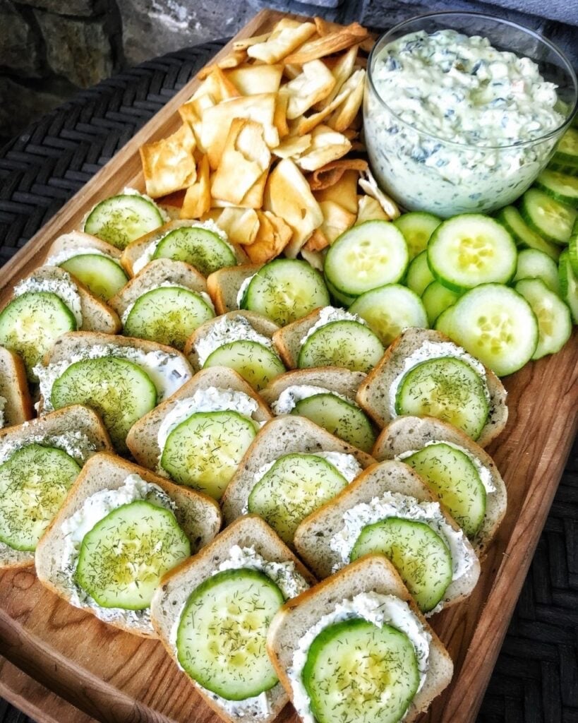 Cucumber Cream Cheese Sandwiches