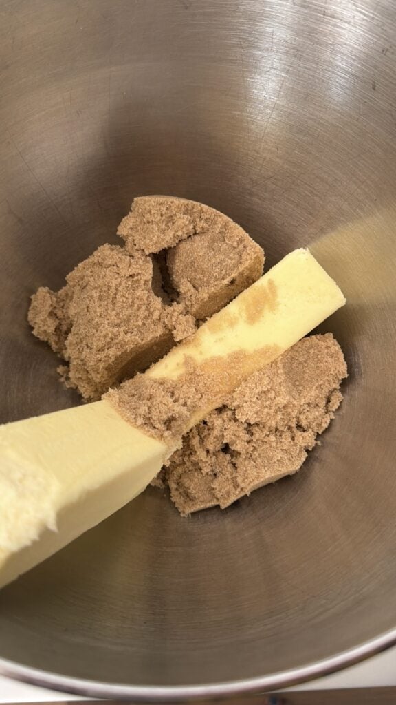 A stick of butter with brown sugar