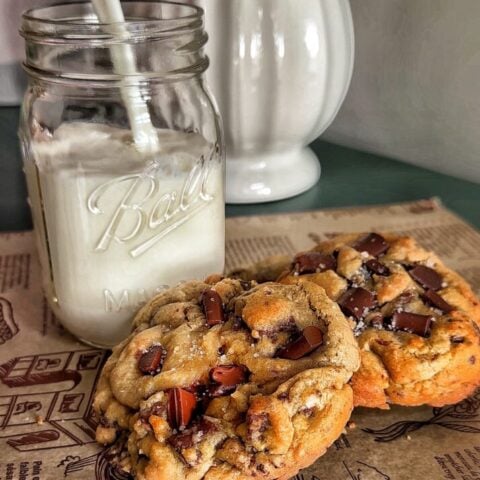 ultimate chocolate chip cookies and milk