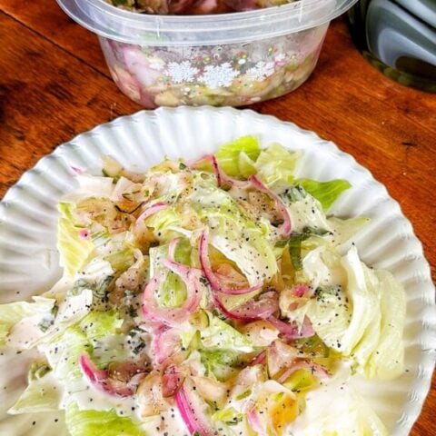 Old-Fashioned Creamy Lettuce Salad Recipe