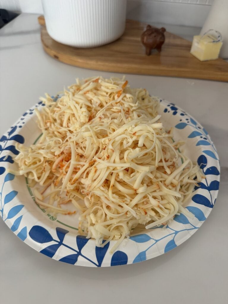 Grated Muenster cheese