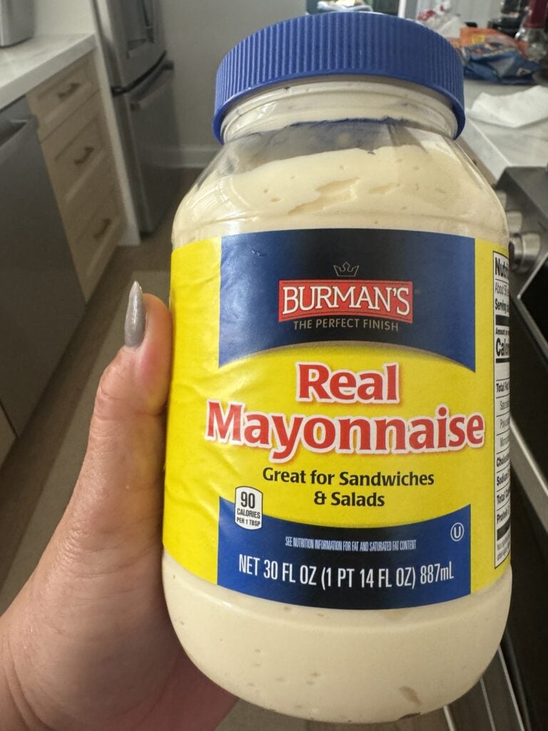 a jar of real mayonaise